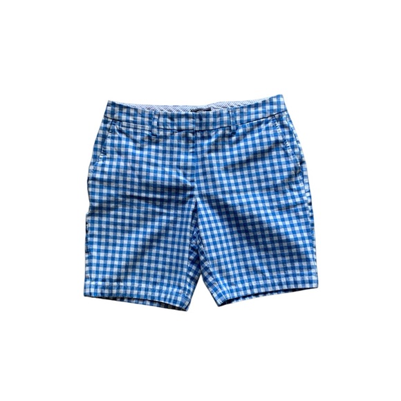 Lands' End Pants - Lands End size 12 petite 12P shorts mid-rise gingham summer preppy coastal